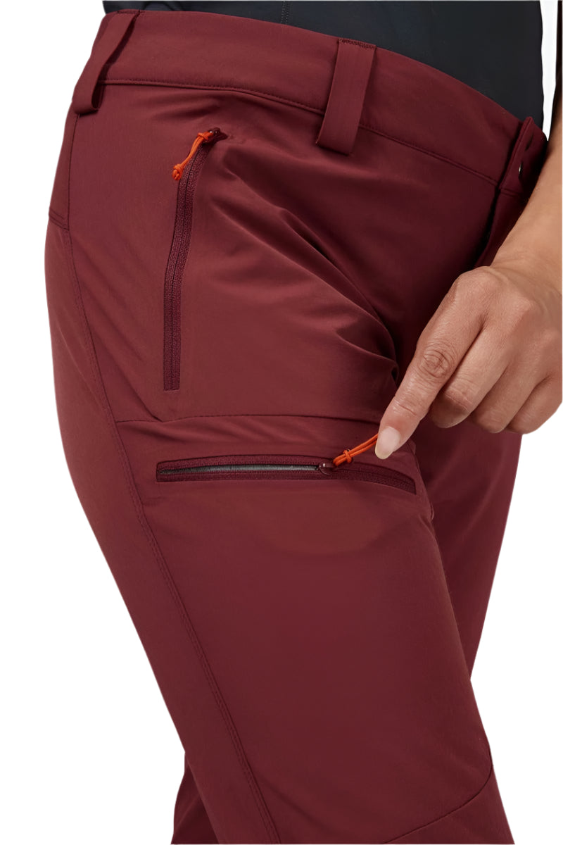 Rab Women's Incline Pants - thigh pocket detail