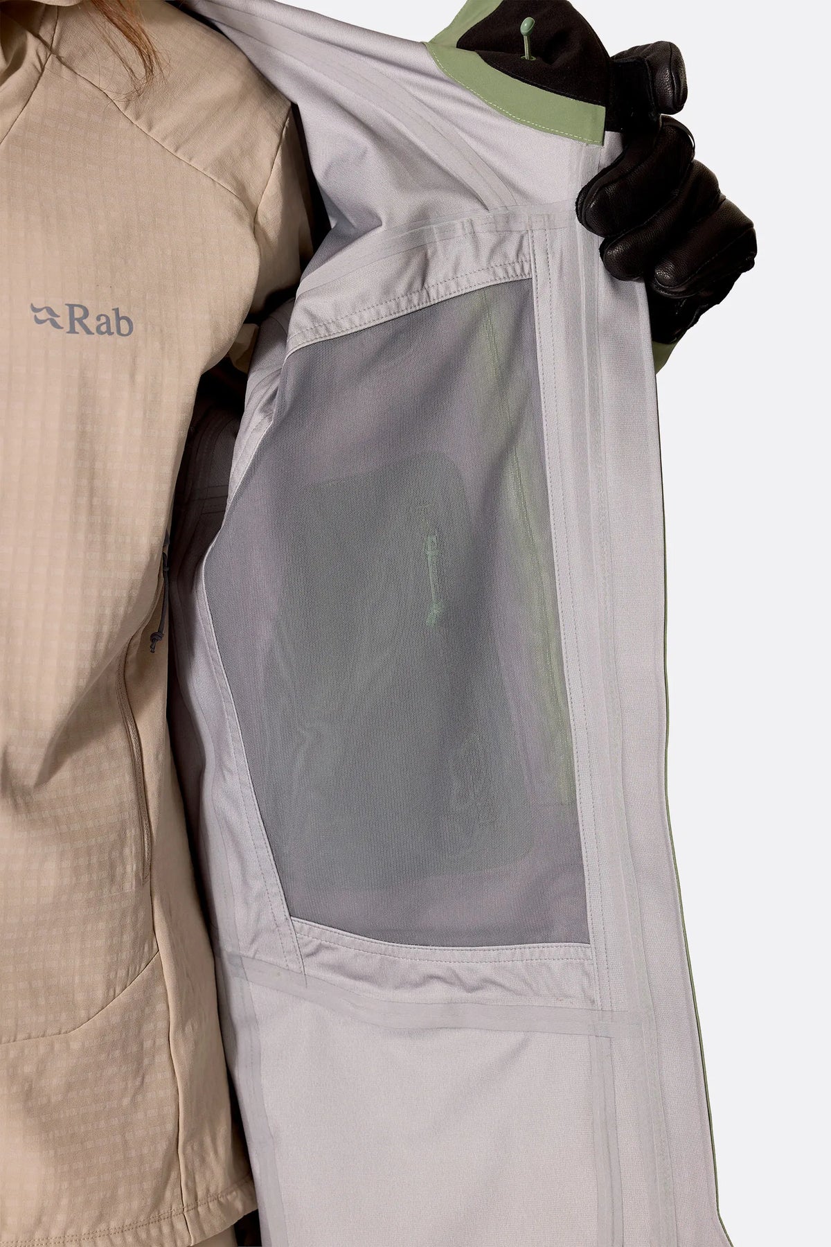 Rab Women's Kinetic Alpine Stretch Jacket - interior pocket detail (1 of 2)
