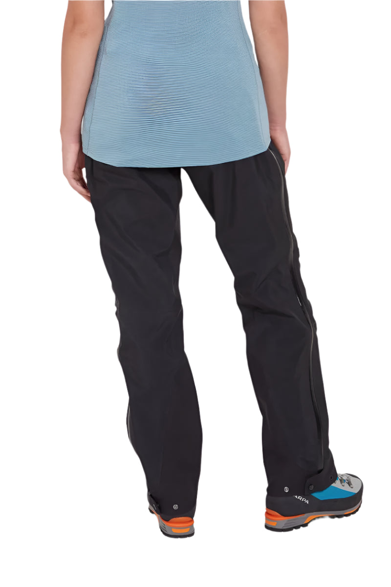 Rab Women's Latok GORE-TEX Pro Pants in Black - worn, back
