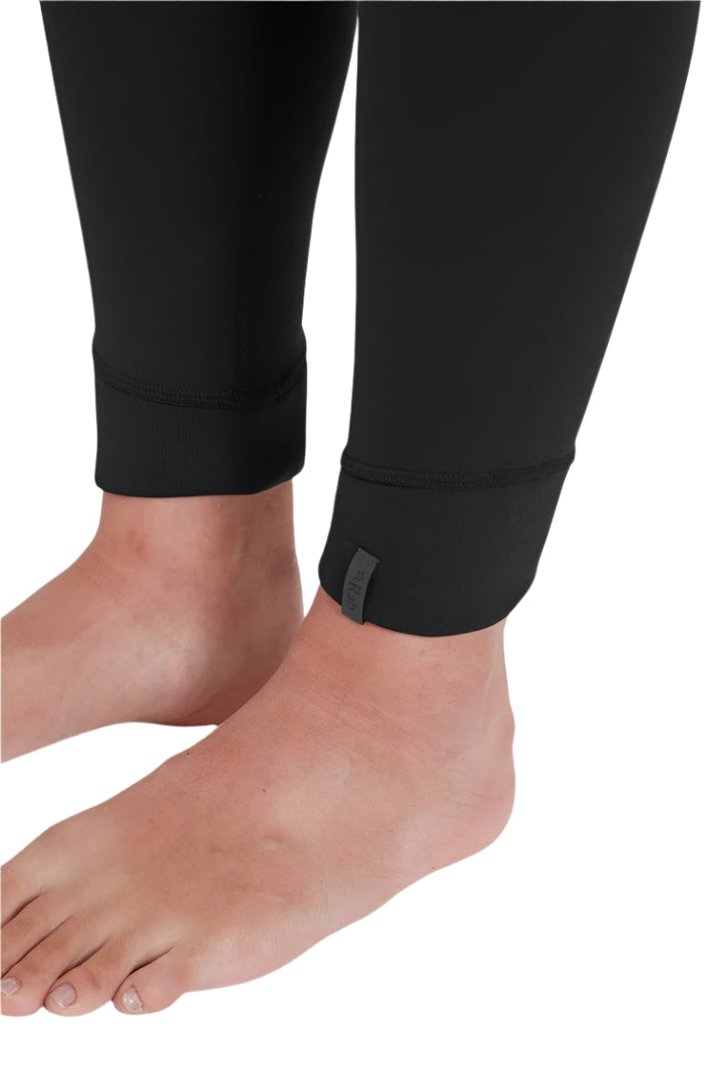 Rab Women's Modulus Tights in Black - ankle cuff detail
