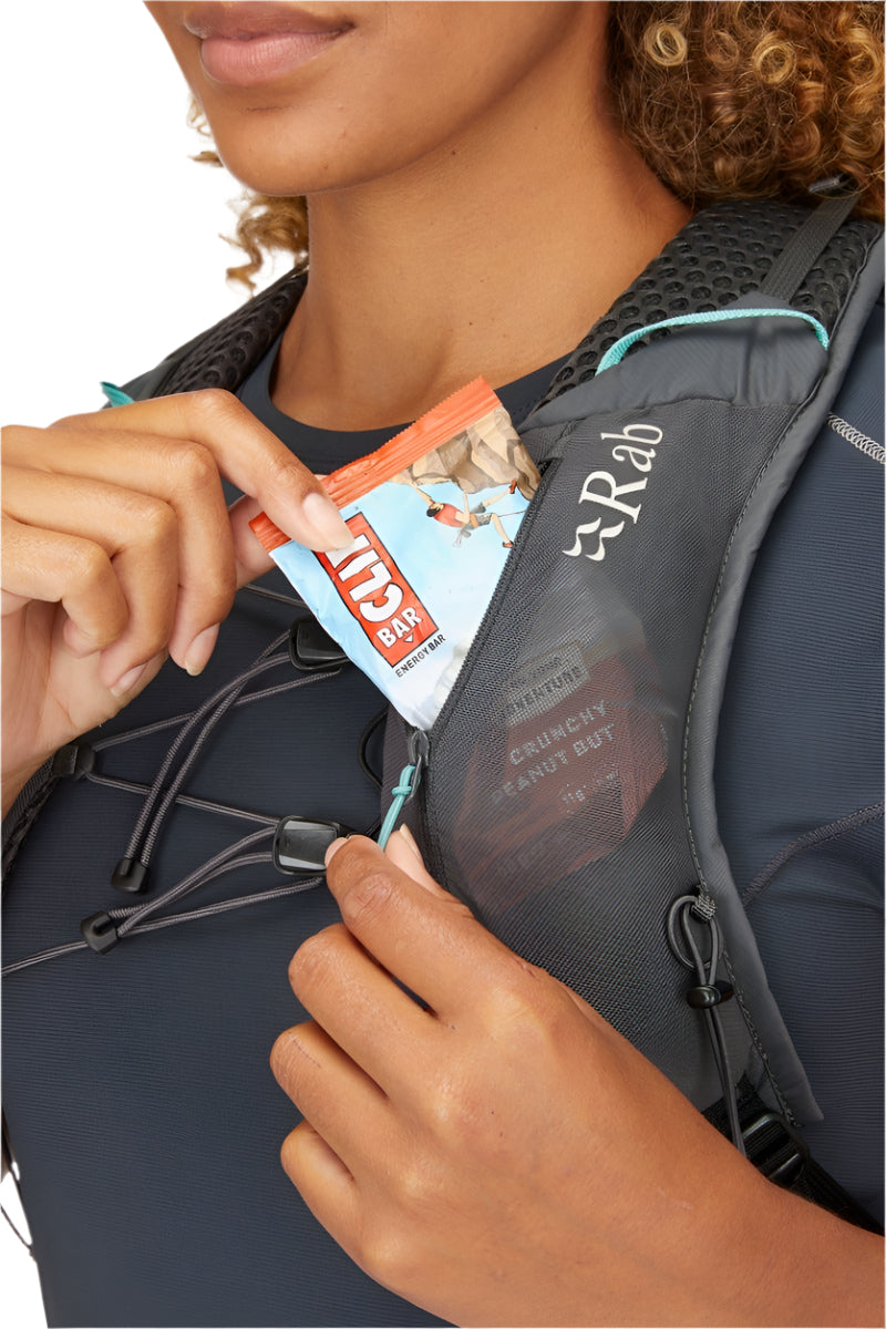 Rab Women's Muon ND40L Hiking Pack in Pewter/Graphene - Harness Pocket Access
