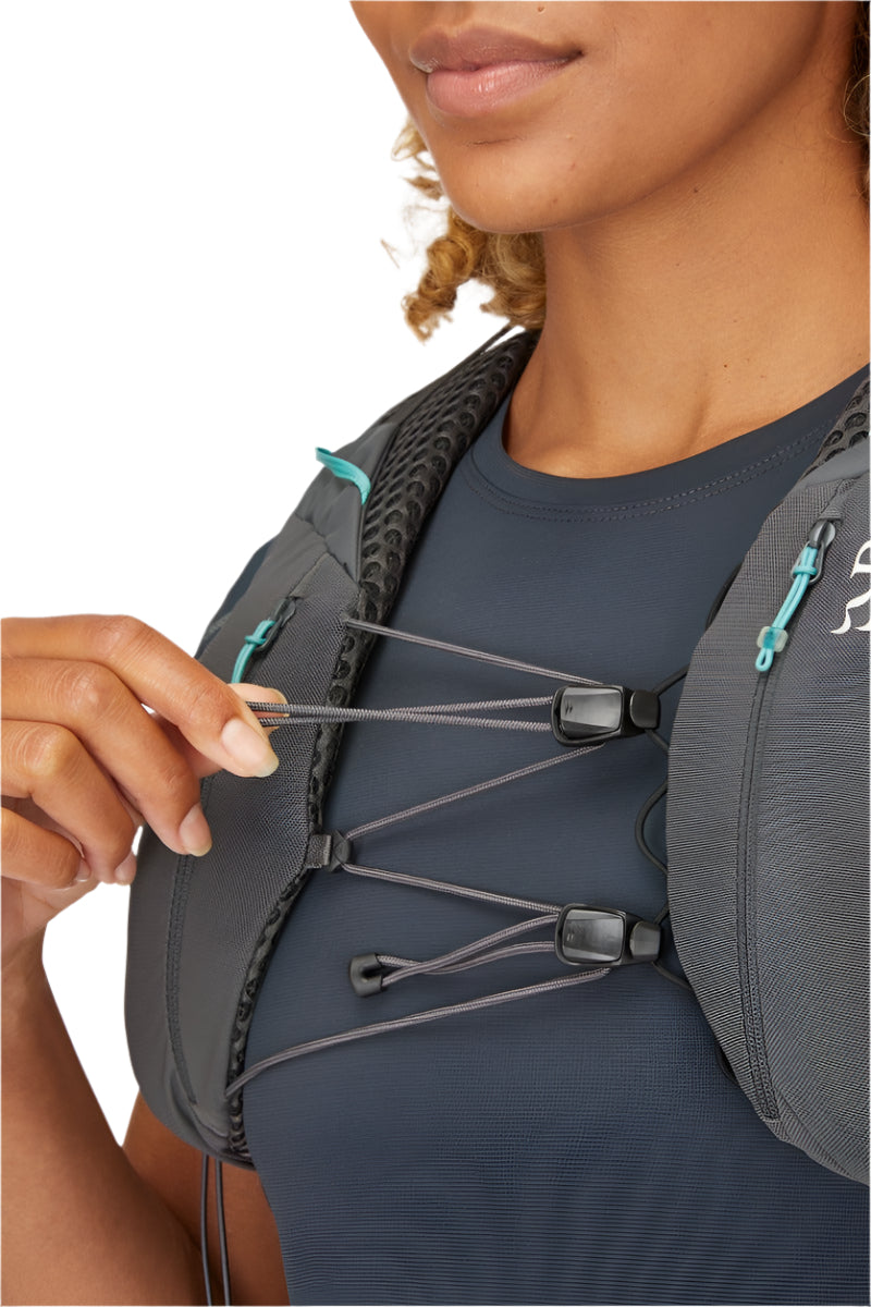 Rab Women's Muon ND40L Hiking Pack in Pewter/Graphene - Harness Pocket Detail