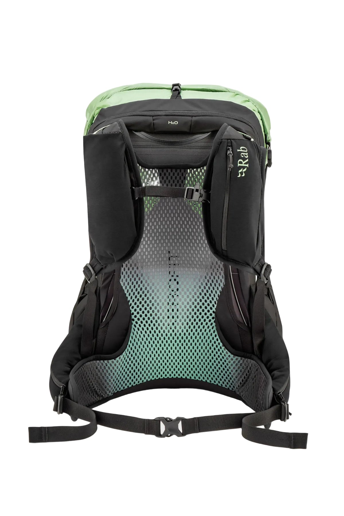 Rab Women's Syclon XP ND 28L Waterproof Pack in Black/Dark Fig Green - Side Standalone