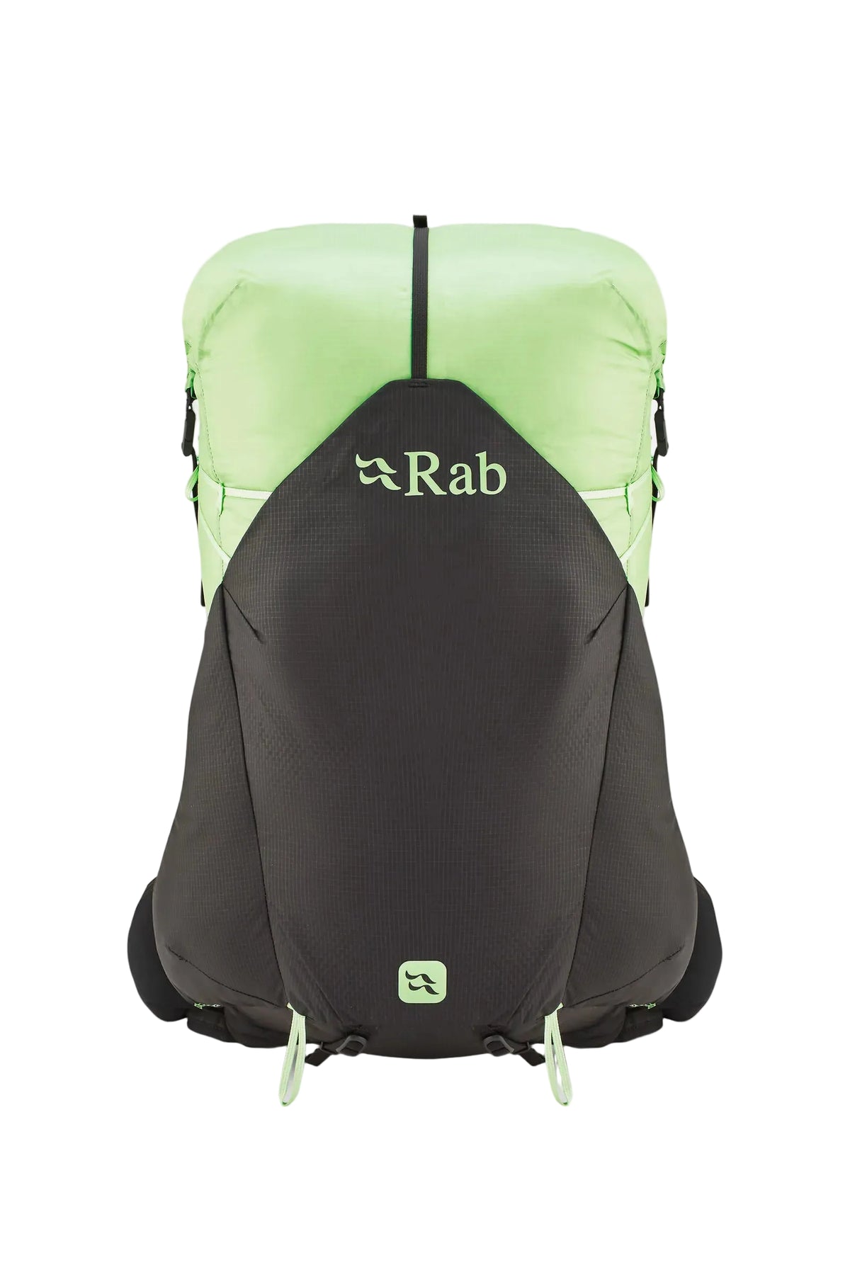 Rab Women's Syclon XP ND 38L Waterproof Pack in Black/Dark Fig Green - Back Standalone