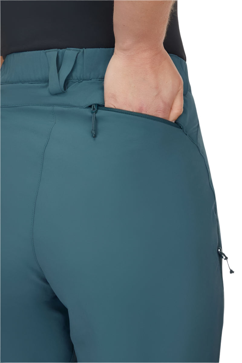 Rab Women's Torque Mountain Shorts in Orion Blue - back pocket detail