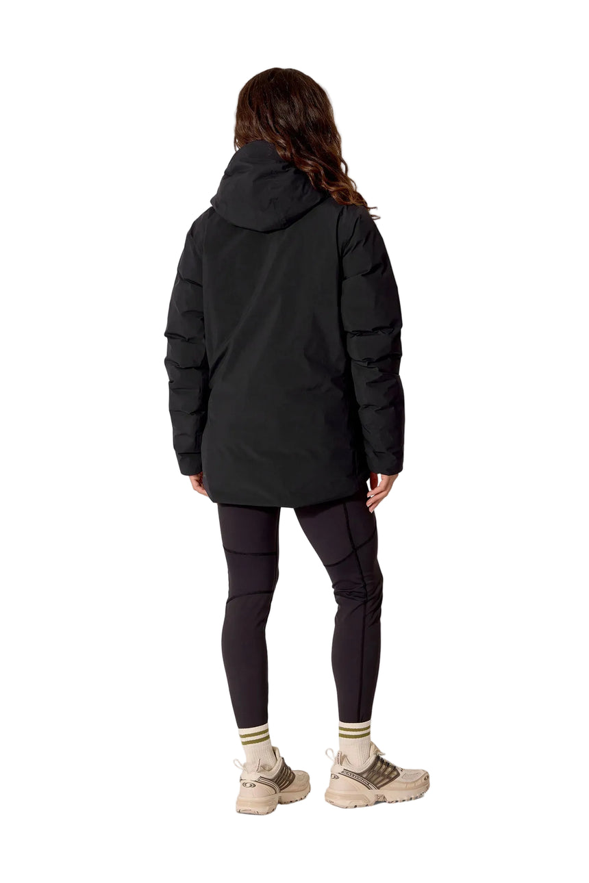 Rab Women's Valiance Waterproof Down Jacket in Black - worn