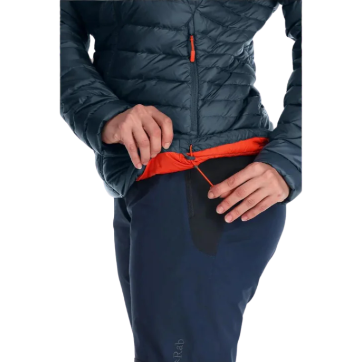 Rab Microlight Alpine Long Down Jacket Women's Outdoor Action