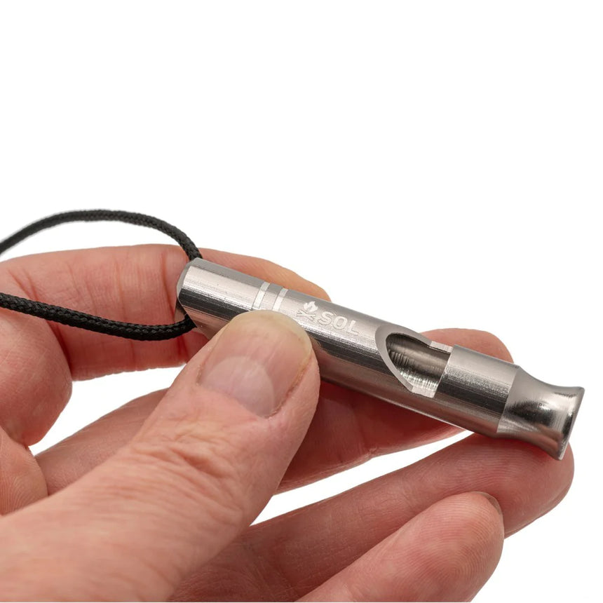 SOL Metal Rescue Whistle, 2 Pack