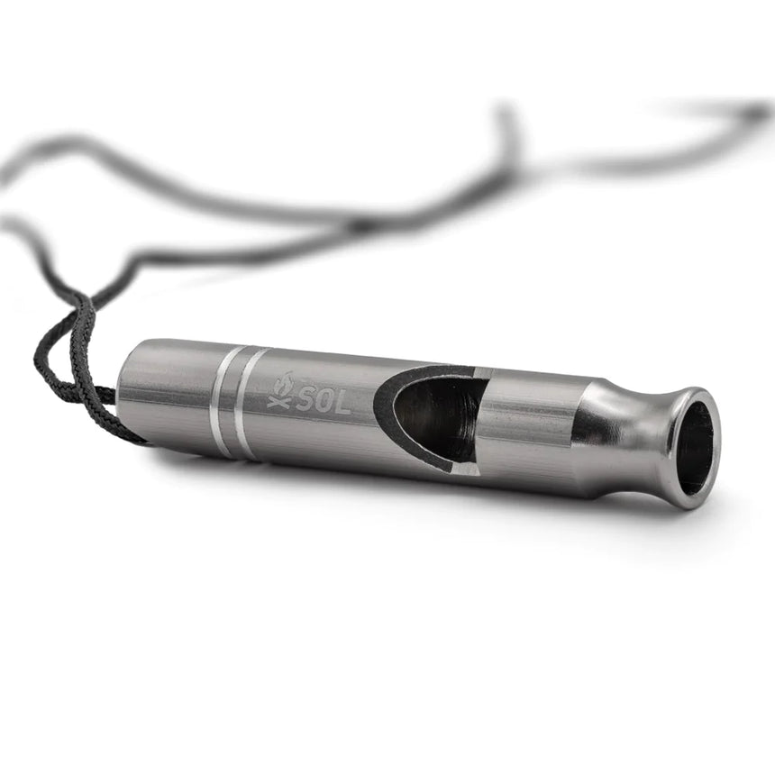 SOL Metal Rescue Whistle, 2 Pack