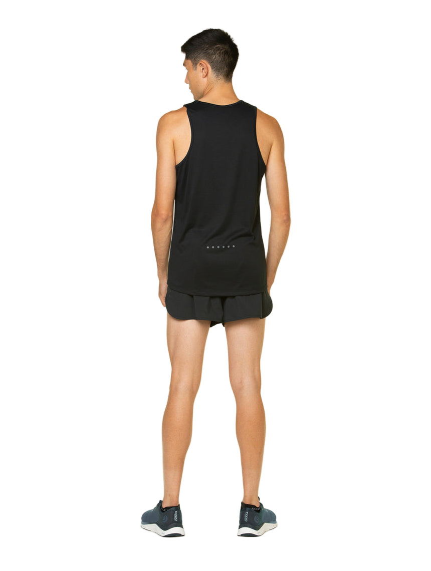 Ronhill Men's Core Racer Short in Black/Bright White - worn, back