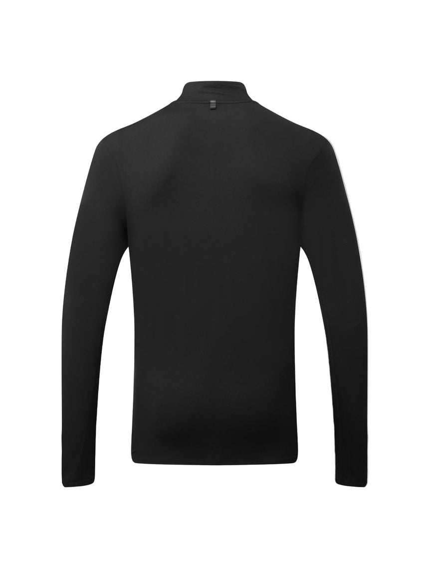Ronhill Men's Core Thermal 1/2 Zip in Black/Bright White - back