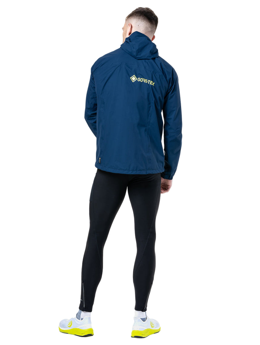 Ronhill Men's Tech GORE-TEX Mercurial Jacket 2 in Dark Navy - worn, back