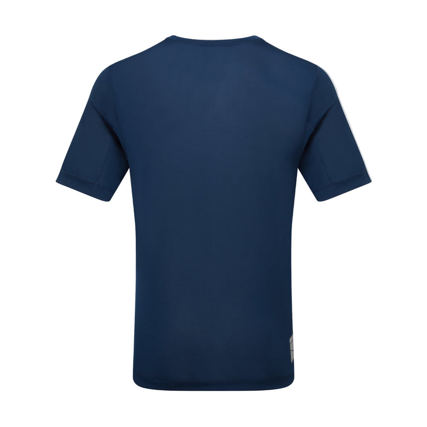 Ronhill Men's Tech S/S Tee in Seafaring/Deep Laguna - back