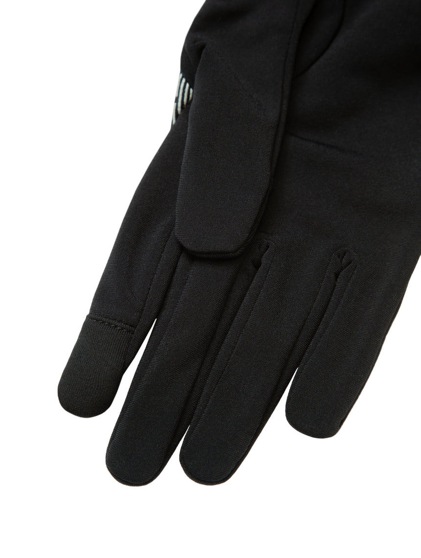 Ronhill Reflect Glove in Black/Reflect - smart-tip detail
