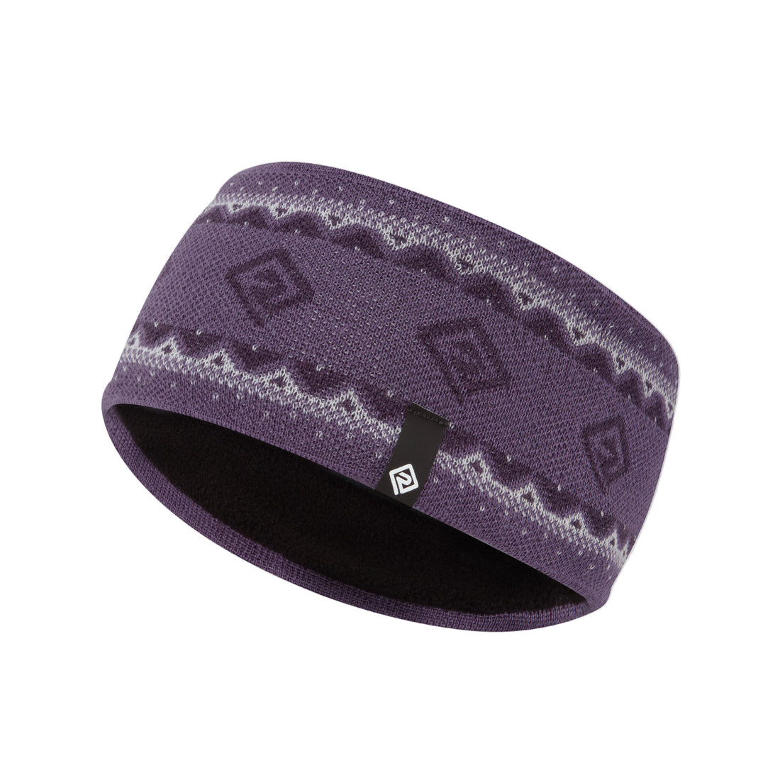 Ronhill Winter Headband in Dark Iris/White - front