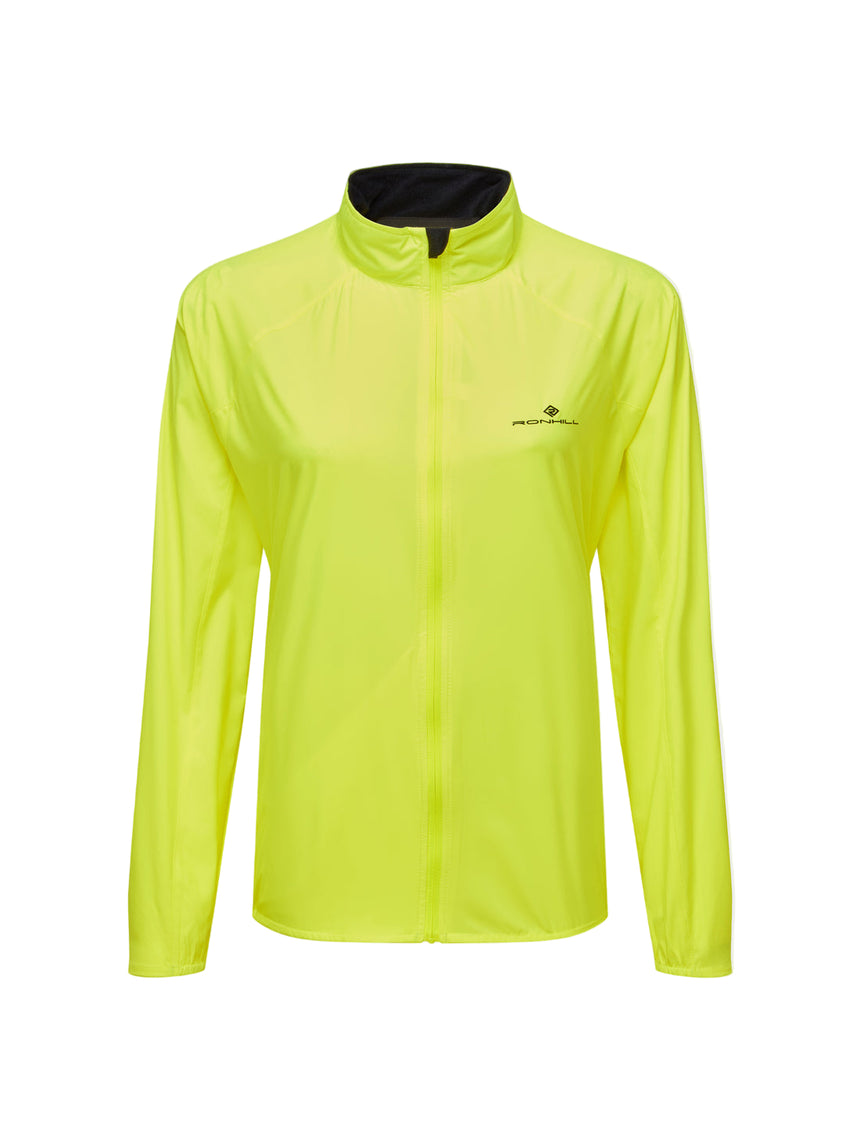 Ronhill Women's Core Jacket in Fluo Yellow - front