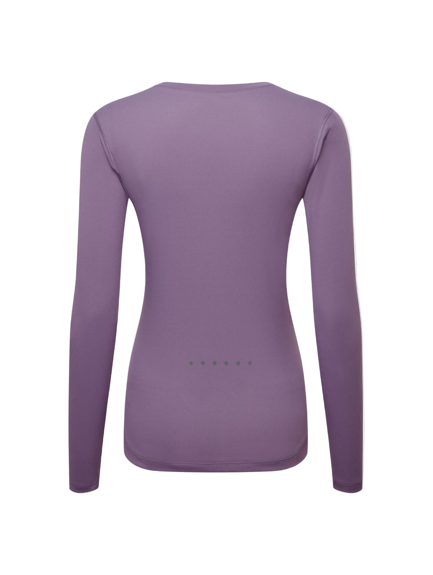 Ronhill Women's Core L/S Tee in Dark Iris/Iris - back