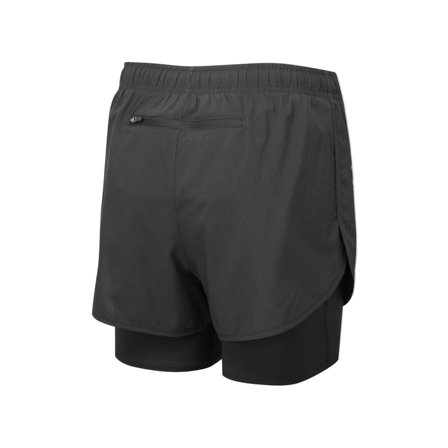 Ronhill Women's Core Twin Short in All Black - back