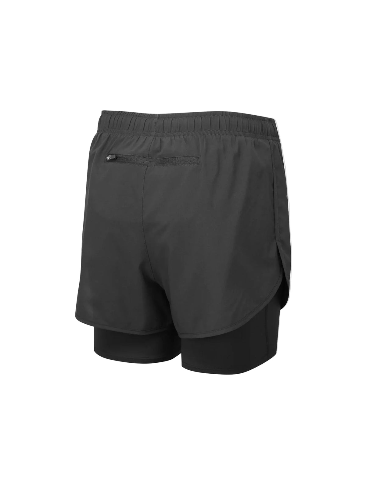 Ronhill Women's Core Twin Short in Black - flat, back