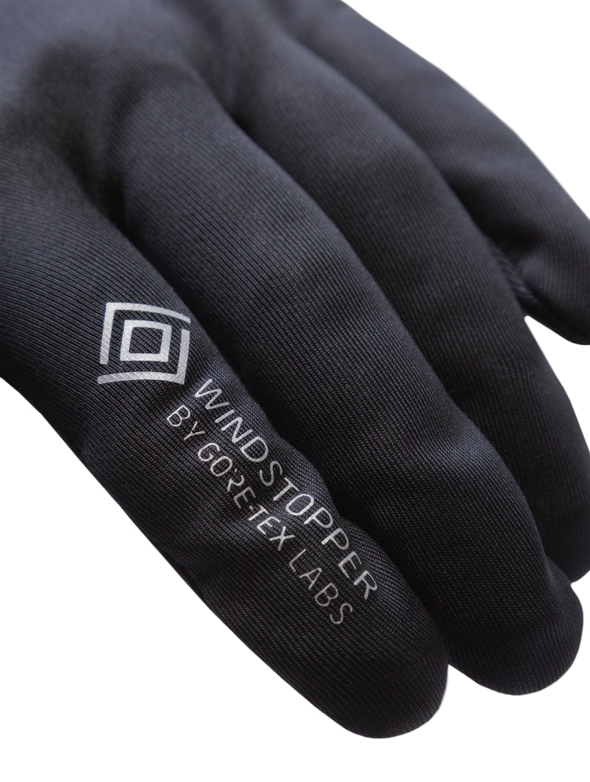 Ronhill GORE-TEX® Windstopper Glove Outdoor Action All Black- WINDSTOPPER by GORE-TEX LABS