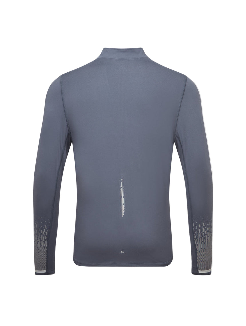 Ronhill Mens Tech Reflect 1/2 Zip Outdoor Action Anchor/Reflect- Back