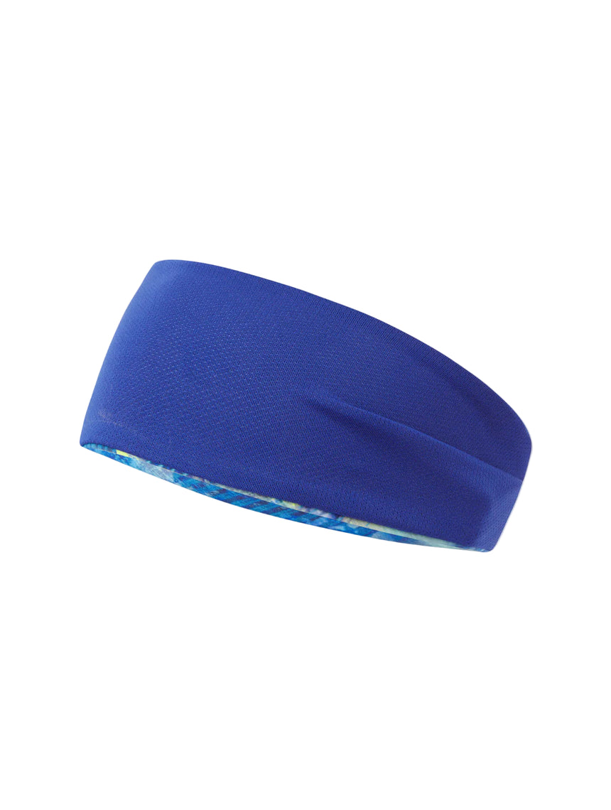 Ronhill Reversible Headband Outdoor Action Blue Summer Haze- Reversed