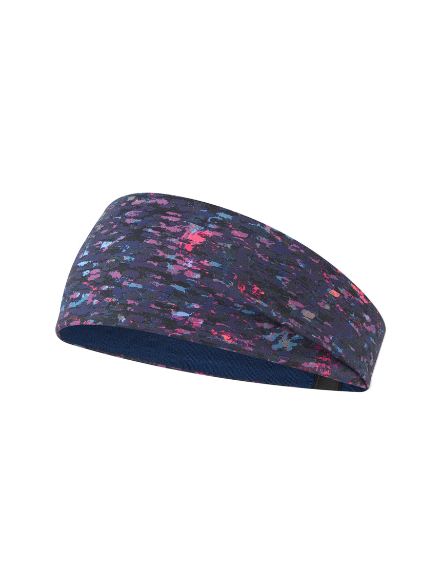Ronhill Reversible Headband Outdoor Action Dark Navy Twilight- Reversed