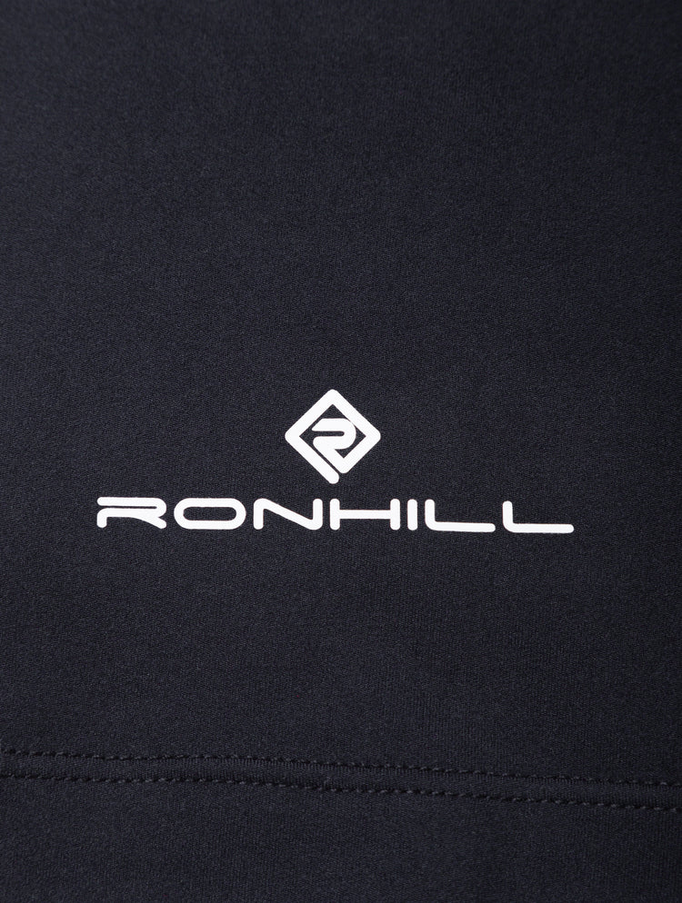 Ronhill Women's Core Capri Outdoor Action All Black- Brand Logo