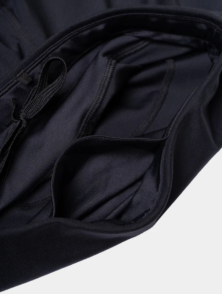 Ronhill Women's Core Crop Tight Outdoor Action Black/Bright White- Fob pocket