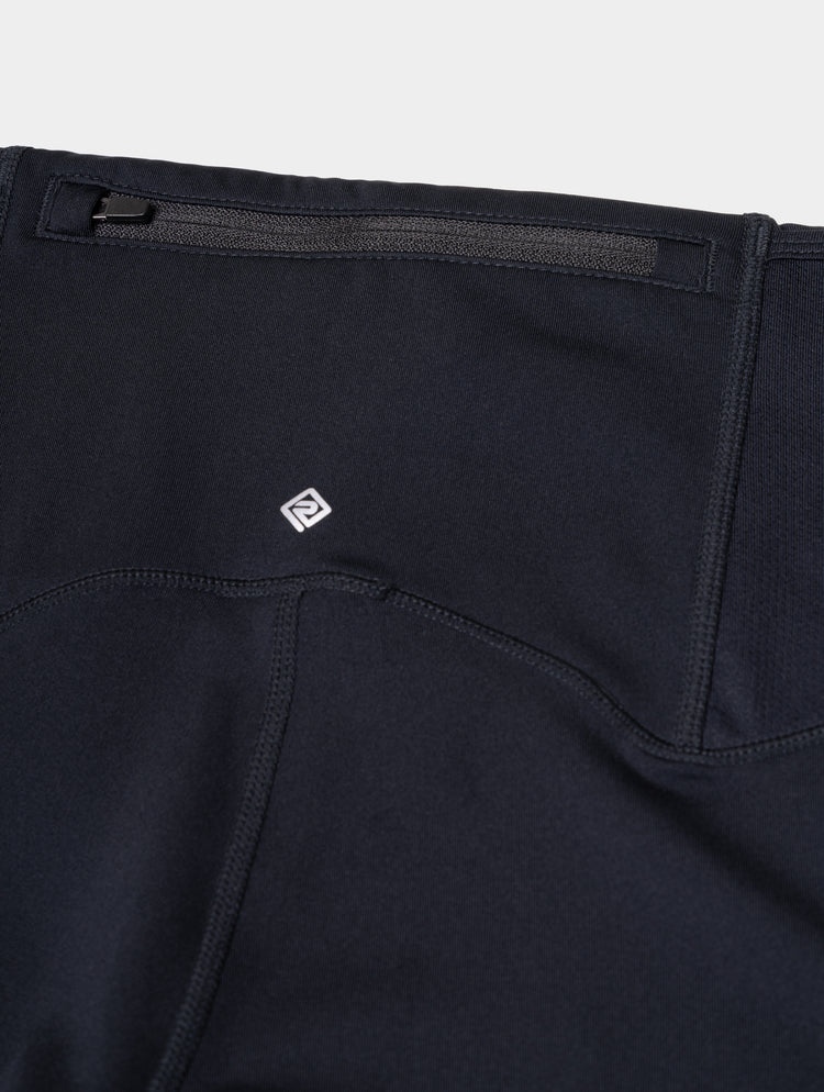 Ronhill Women's Tech Paragon Tight Outdoor Action All Black - Secure pocket