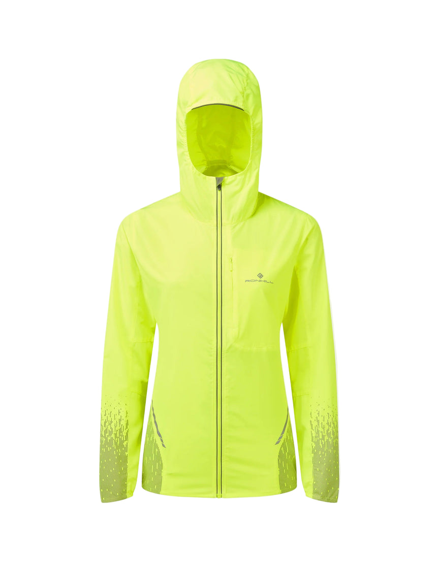 Ronhill Women's Tech Reflect Jacket Outdoor Action Fluo Yellow/Reflect- Front