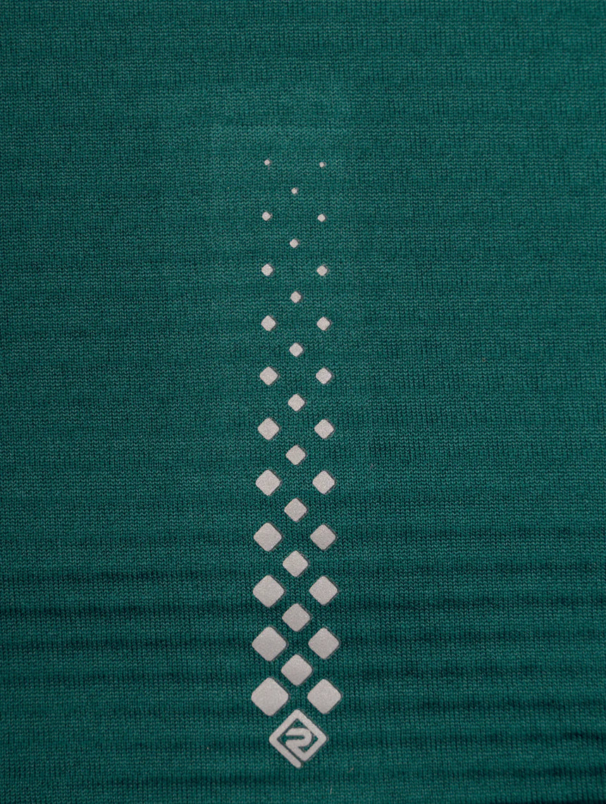 Ronhill Women's Tech Winter 1/2 Zip Outdoor Action Seaweed/Iris- Reflective Print