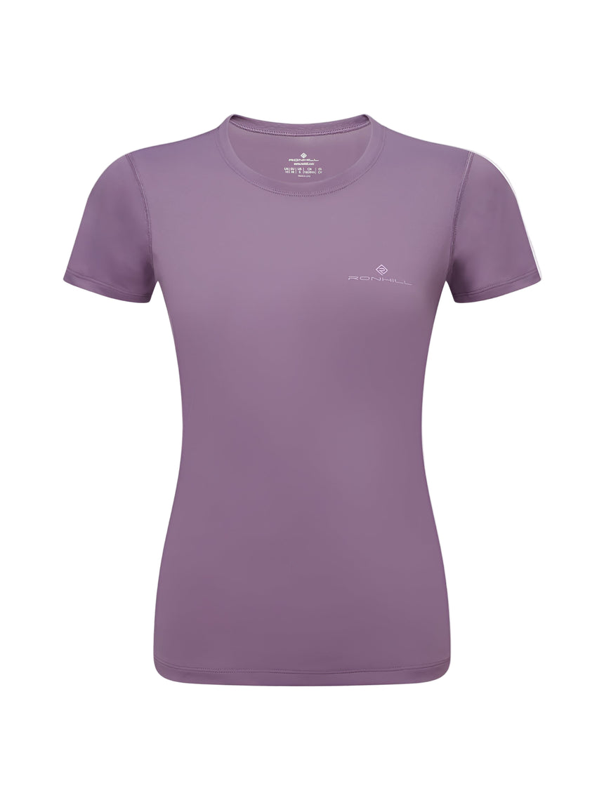 Ronhill Women's Core S/S Tee Outdoor Action Dark Iris/Iris- Front