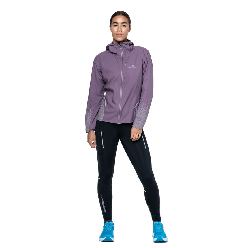Ronhill Womens Tech Reflect Jacket Outdoor Action Dark Iris/Reflect- Front Fit