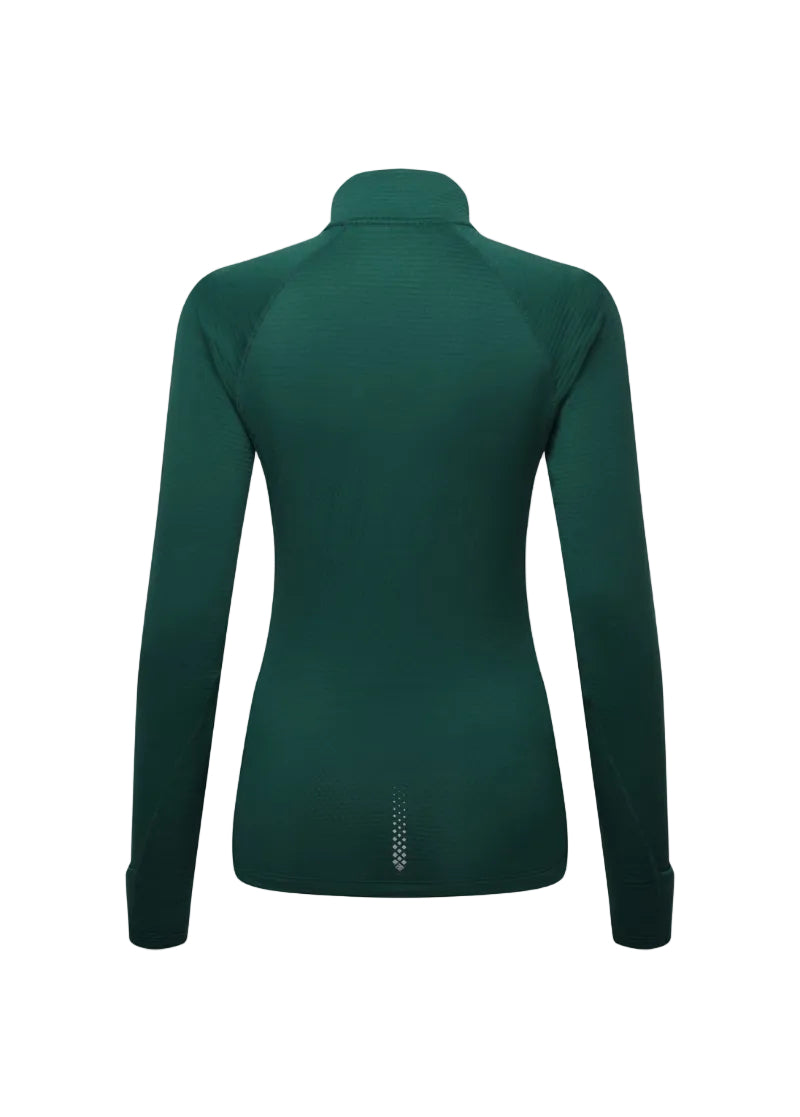 Ronhill Women's Tech Winter 1/2 Zip Outdoor Action Seaweed/Iris- Front