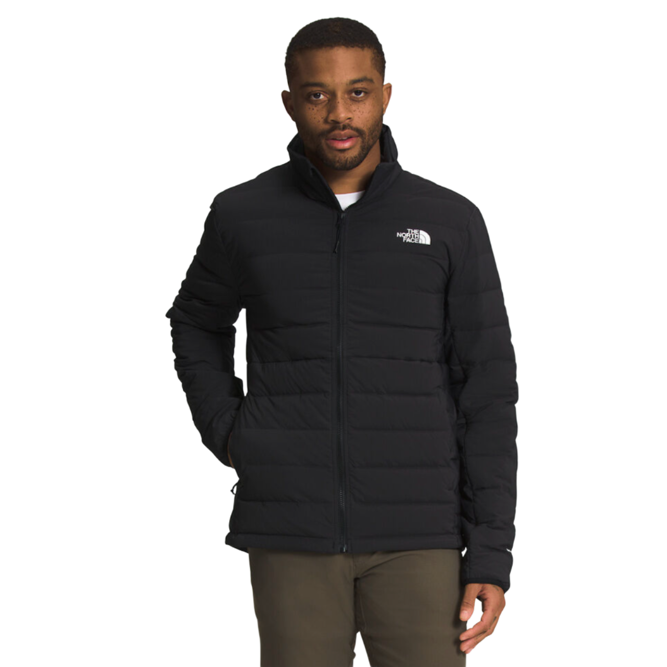 The North Face Men's Belleview Stretch Down Jacket - black - model front