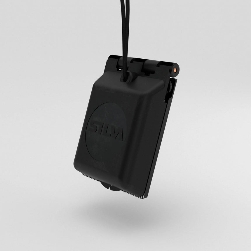 Black Silva compass on a light gray background