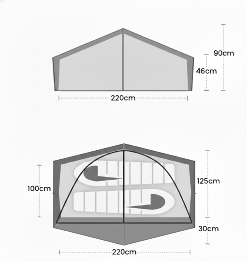 Terra Nova Laser Lite 2 Tent Outdoor Action- Flooplan