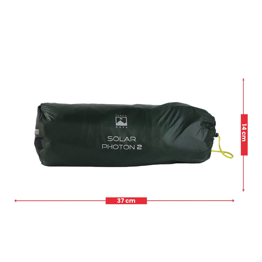 Terra Nova Solar Photon 2 Tent Outdoor Action- Stuff Sack Dimension