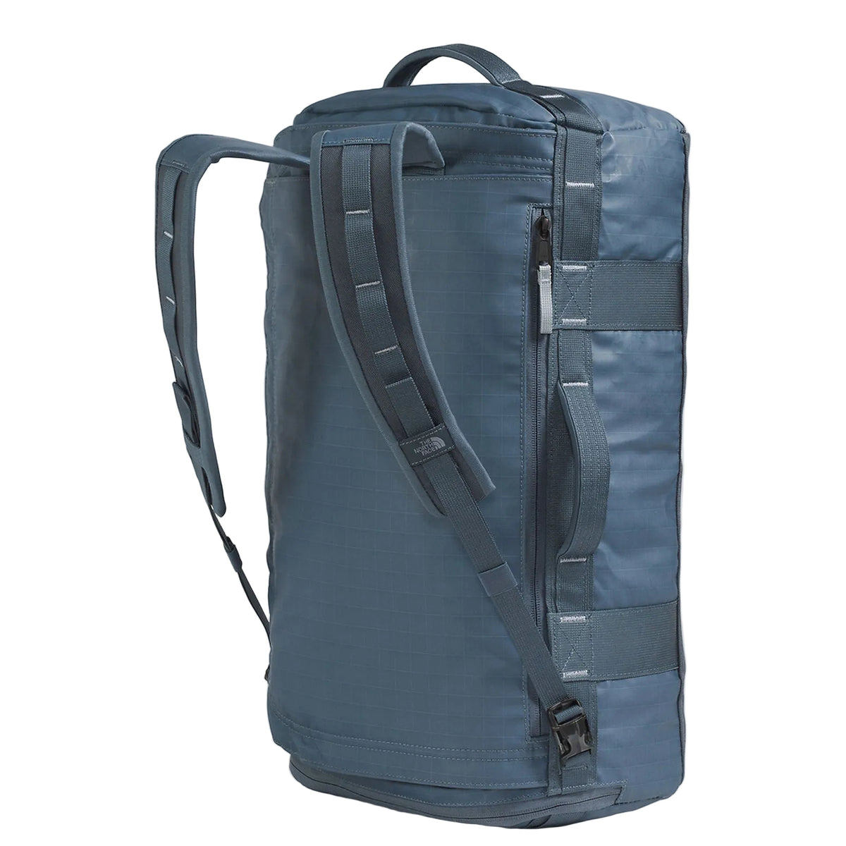 The North Face Base Camp Voyager Duffel 32L in Granite Grey/Frost Grey - back