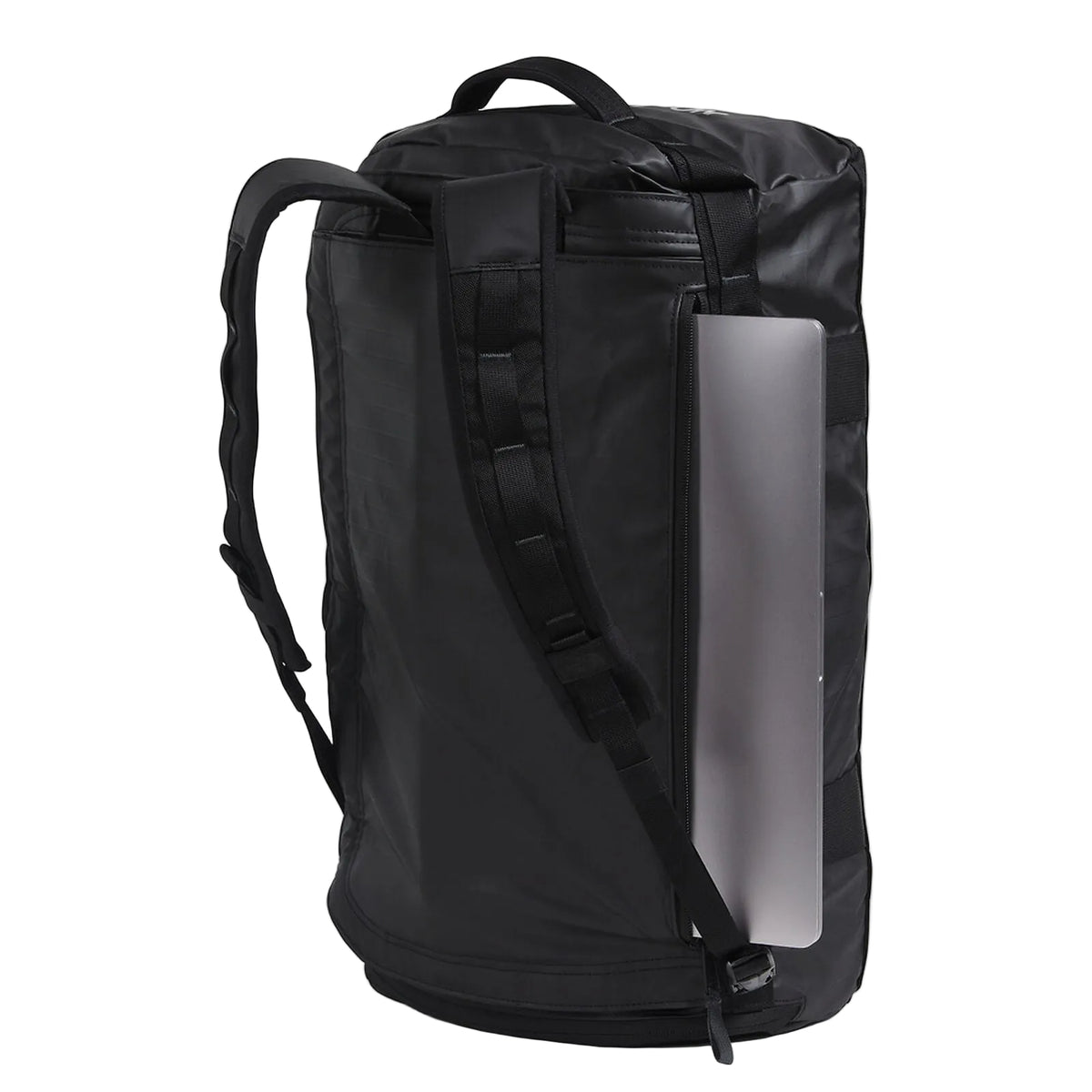 The North Face Base Camp Voyager Duffel 32L in TNF Black/Asphalt Grey - interior