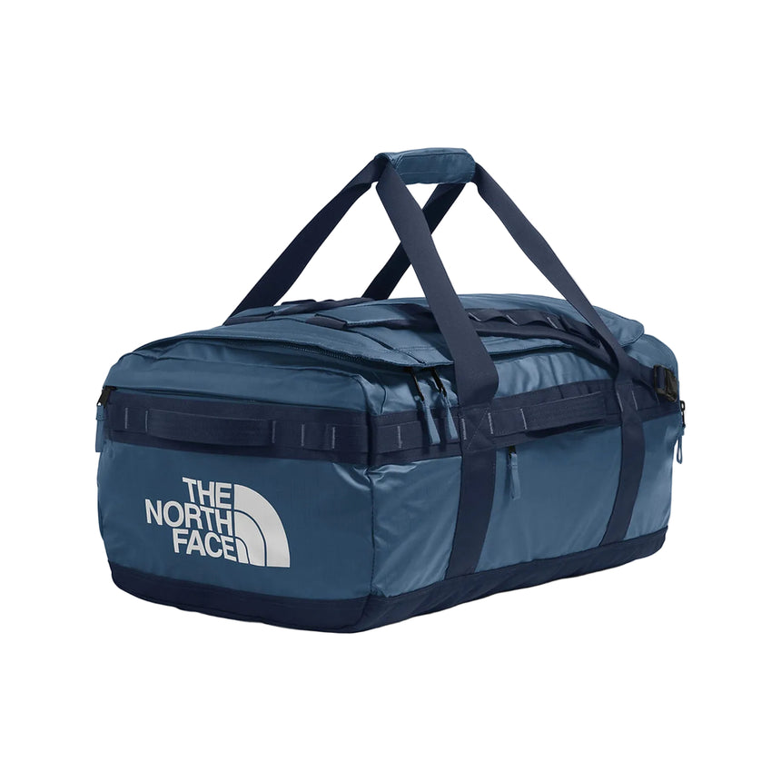 The North Face Base Camp Voyager Duffel 62L Shady Blue/Summit Navy Front Angle