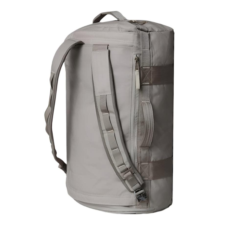 The North Face Voyager Duffel 32L Soapstone/Stone Slab - top view showing main compartment opening and adjustable divider