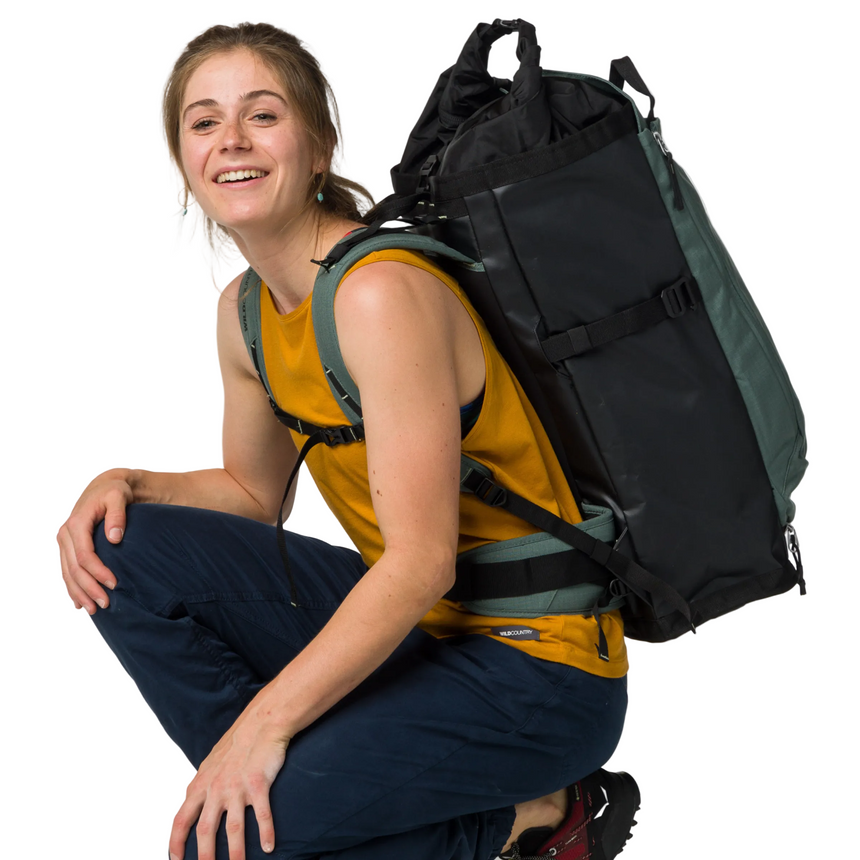 Wild Country Climbing Crag Hauler 40 Backpack Outdoor Action Black/Marsh - Dual-density back panel