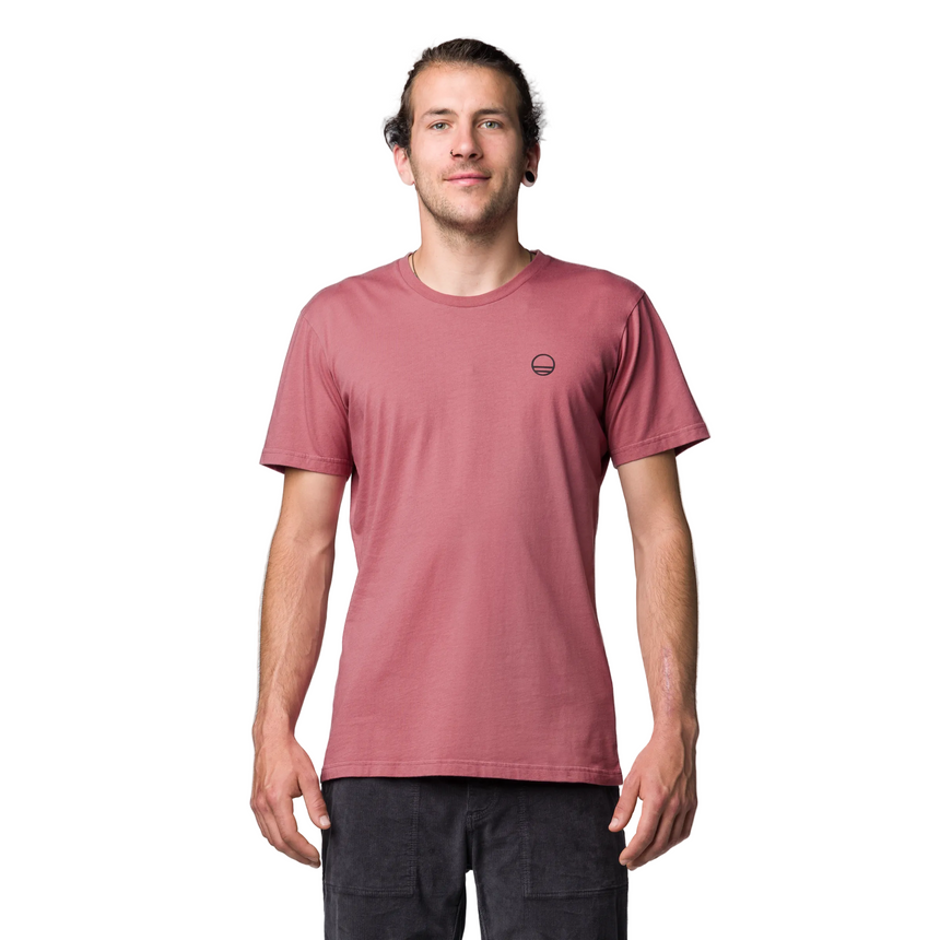Wild Country Climbing Flow Men's T-Shirt Mallow - Front Fit on Model