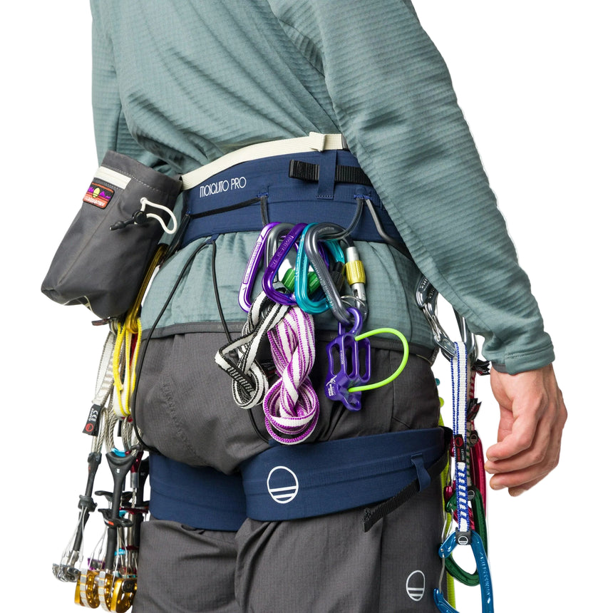 Wild Country Climbing Mosquito Pro Harness Outdoor Action Navy - Three rear gear loops