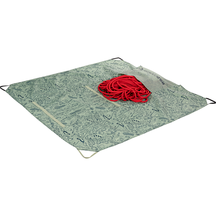 Wild Country Climbing Rope Tarp Full Open View With Rope Compartment