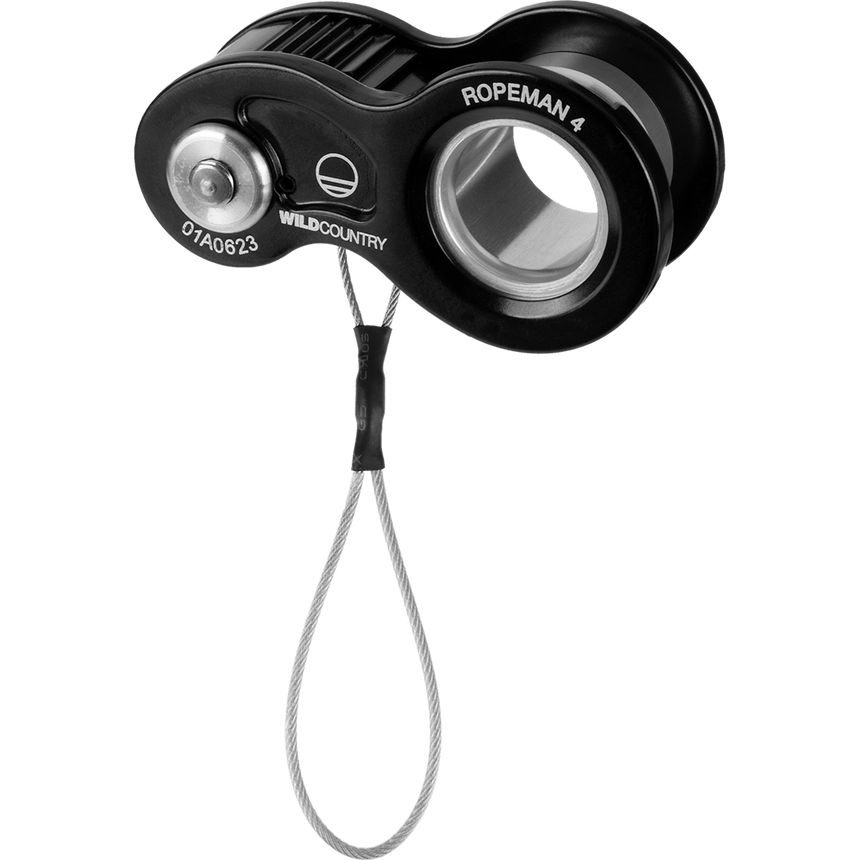 Wild Country Climbing Ropeman 4 Ascender Outdoor Action Black - Front Angled