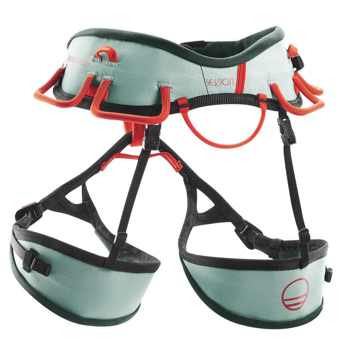 Wild Country Climbing Session Woman's Harness Outdoor Action Aquifer/Orange - Front