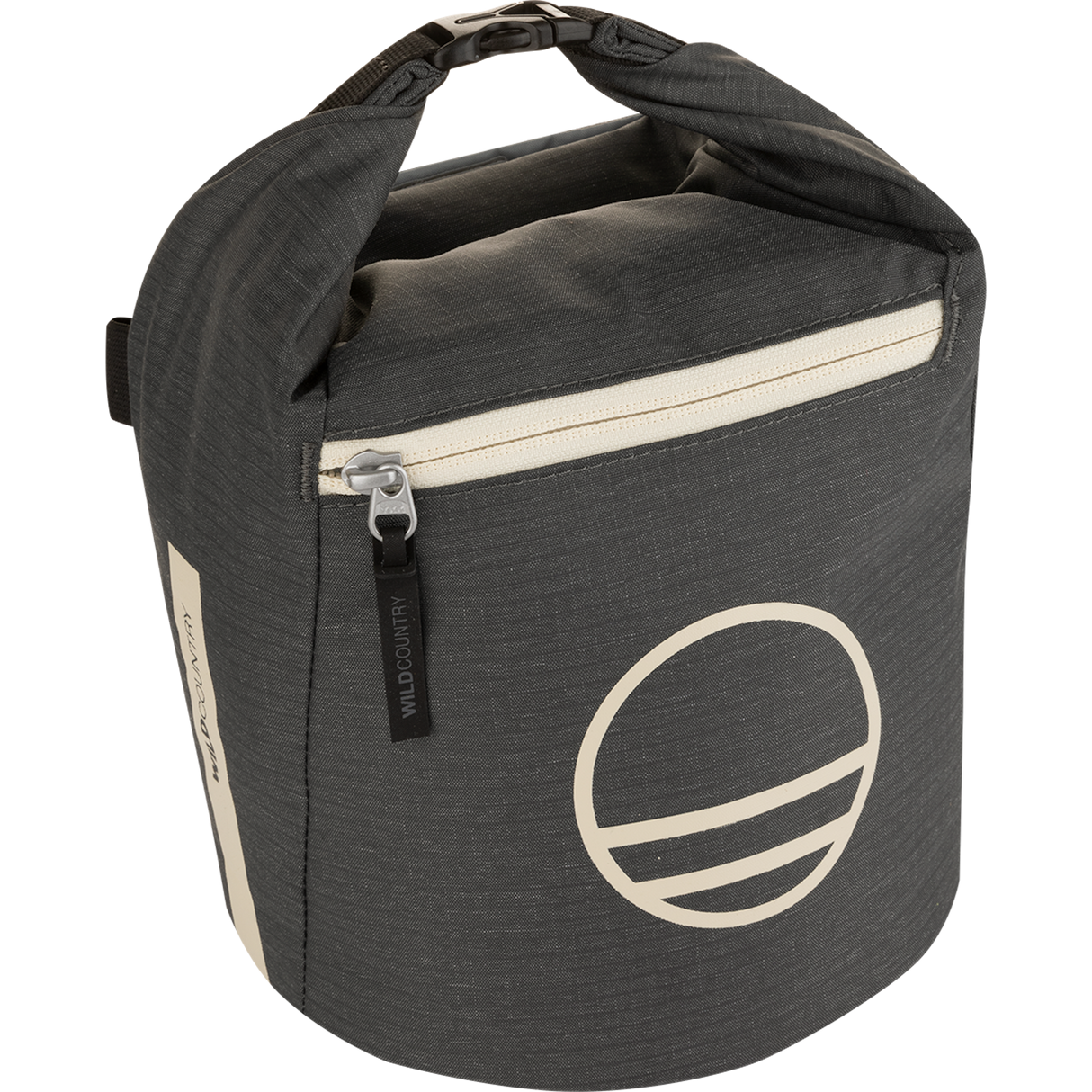 Wild Country Climbing Spotter Boulder Bag Onyx - Front Angle Rolltop